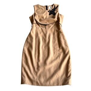 Jason Wu Pre Fall 2012 Camel Embellished Belted Sleeveless Midi Sheath Dress‎ 8